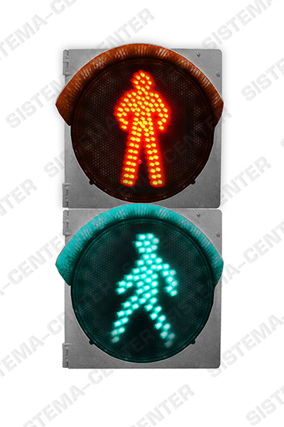 Фото Светофор дорожный светодиодный пешеходный П.1.2 (плоский разборный)