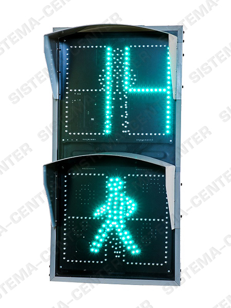 Фото Светофор дорожный светодиодный пешеходный П.1.1 с ТВАЗ